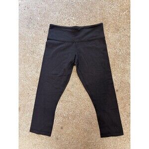 Lululemon Leggings Women's Cropped Size 6 Black Capri Running